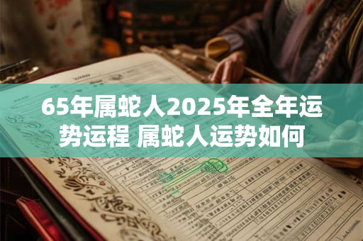 65年属蛇人2025年全年运势运程 属蛇人运势如何