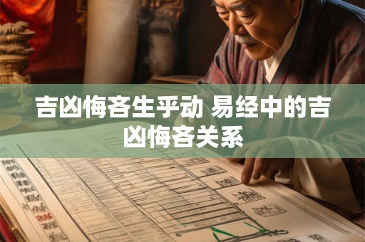 吉凶悔吝生乎动 易经中的吉凶悔吝关系