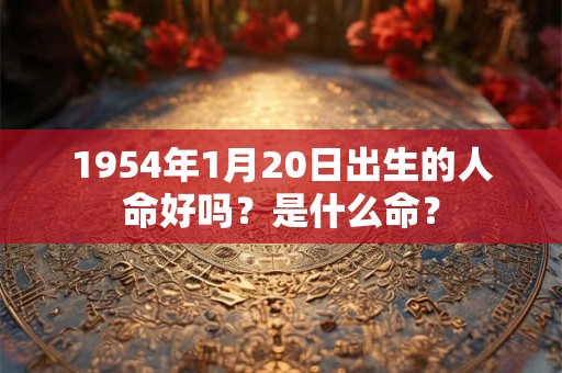1954年1月20日出生的人命好吗？是什么命？