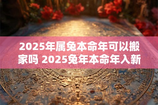 2025年属兔本命年可以搬家吗 2025兔年本命年入新居要注意什么