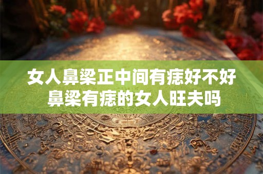 女人鼻梁正中间有痣好不好 鼻梁有痣的女人旺夫吗