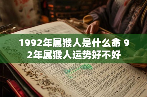 1992年属猴人是什么命 92年属猴人运势好不好