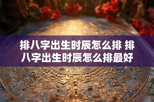 排八字出生时辰怎么排 排八字出生时辰怎么排最好