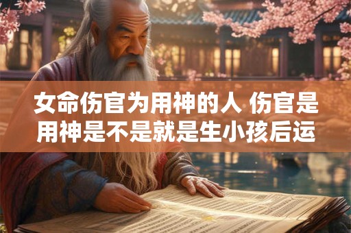 女命伤官为用神的人 伤官是用神是不是就是生小孩后运气好转
