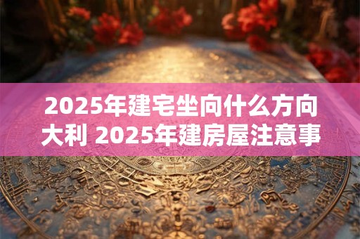 2025年建宅坐向什么方向大利 2025年建房屋注意事项