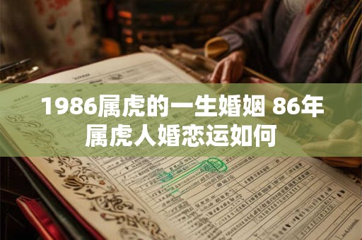 1986属虎的一生婚姻 86年属虎人婚恋运如何
