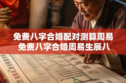 免费八字合婚配对测算周易 免费八字合婚周易生辰八字配对