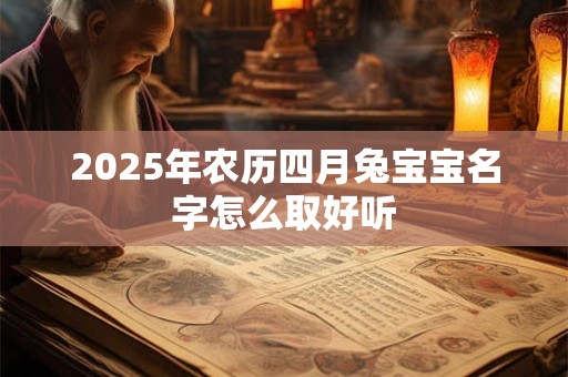 2025年农历四月兔宝宝名字怎么取好听