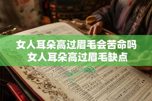 女人耳朵高过眉毛会苦命吗 女人耳朵高过眉毛缺点