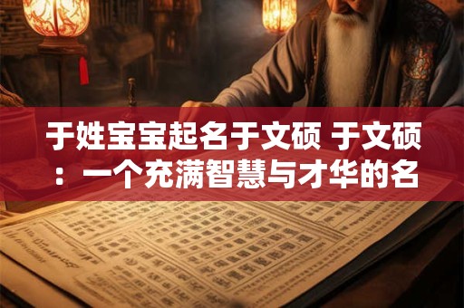 于姓宝宝起名于文硕 于文硕：一个充满智慧与才华的名字
