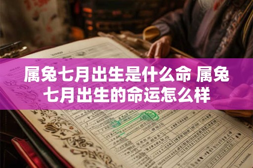 属兔七月出生是什么命 属兔七月出生的命运怎么样