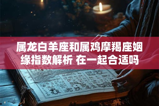 属龙白羊座和属鸡摩羯座姻缘指数解析 在一起合适吗