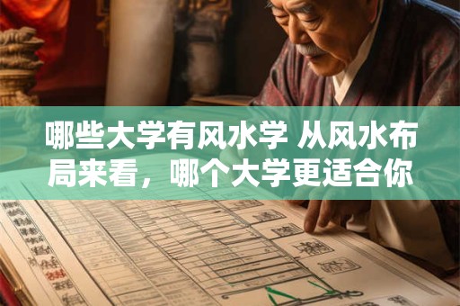 哪些大学有风水学 从风水布局来看，哪个大学更适合你
