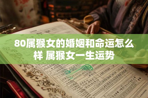 80属猴女的婚姻和命运怎么样 属猴女一生运势