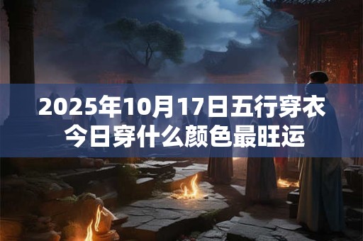 2025年10月17日五行穿衣 今日穿什么颜色最旺运