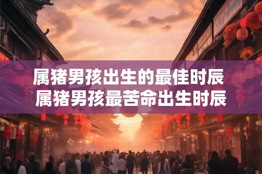 属猪男孩出生的最佳时辰 属猪男孩最苦命出生时辰
