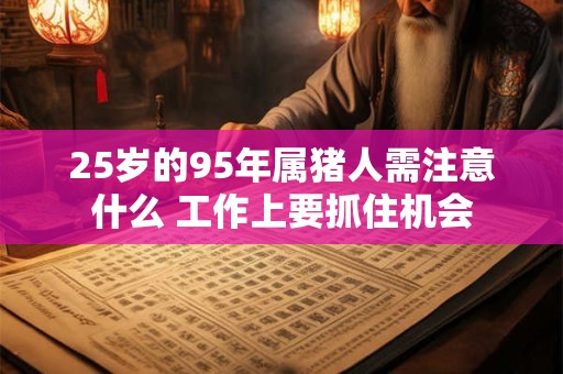 25岁的95年属猪人需注意什么 工作上要抓住机会