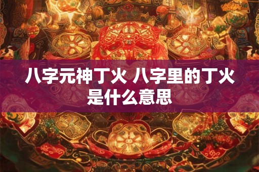 八字元神丁火 八字里的丁火是什么意思
