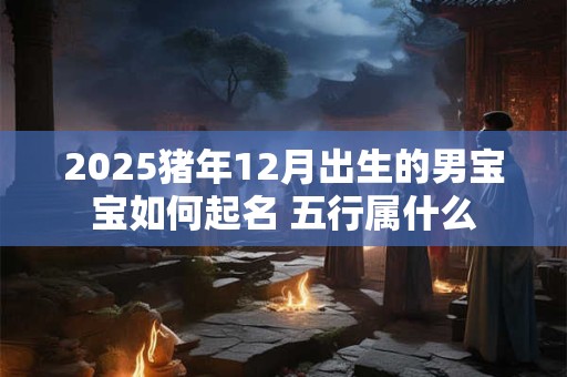 2025猪年12月出生的男宝宝如何起名 五行属什么