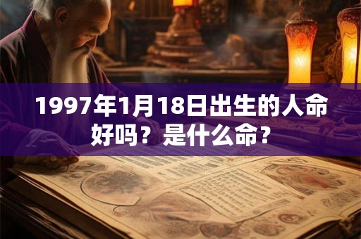1997年1月18日出生的人命好吗？是什么命？