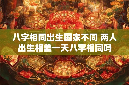 八字相同出生国家不同 两人出生相差一天八字相同吗