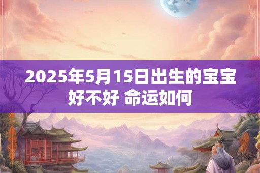2025年5月15日出生的宝宝好不好 命运如何