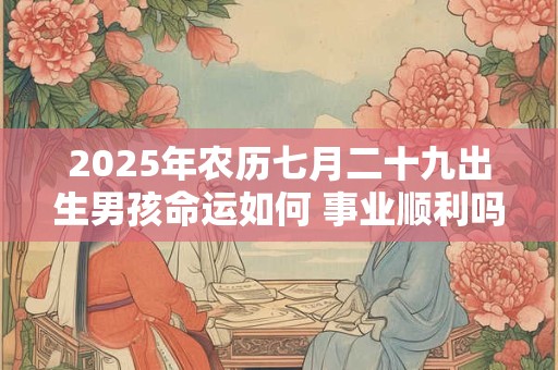 2025年农历七月二十九出生男孩命运如何 事业顺利吗