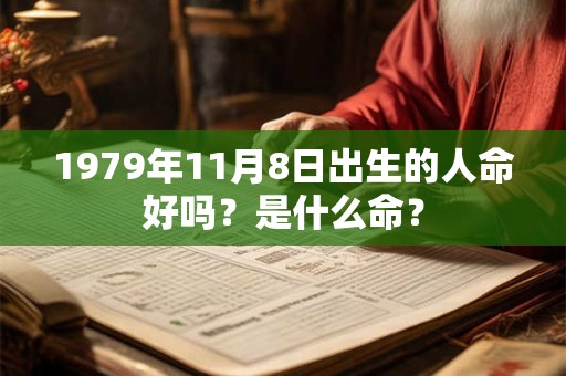 1979年11月8日出生的人命好吗？是什么命？