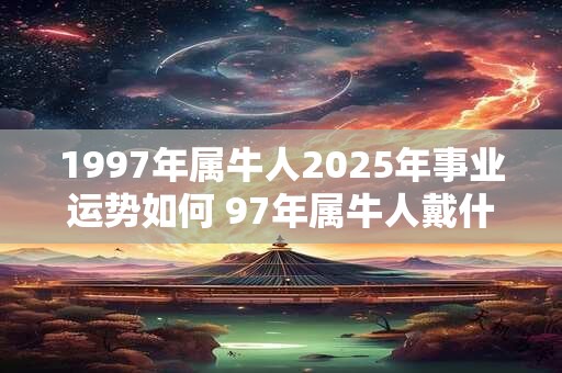 1997年属牛人2025年事业运势如何 97年属牛人戴什么转运
