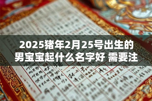 2025猪年2月25号出生的男宝宝起什么名字好 需要注意什么
