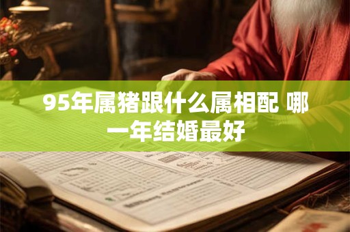 95年属猪跟什么属相配 哪一年结婚最好