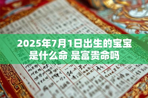 2026年7月1日出生的宝宝是什么命 是富贵命吗