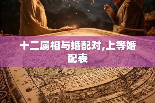 十二属相与婚配对,上等婚配表