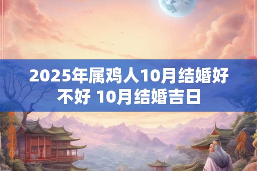 2025年属鸡人10月结婚好不好 10月结婚吉日