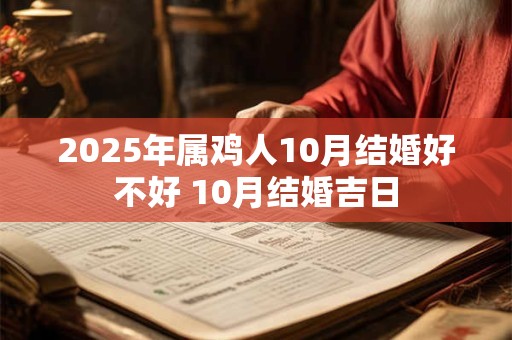 2025年属鸡人10月结婚好不好 10月结婚吉日