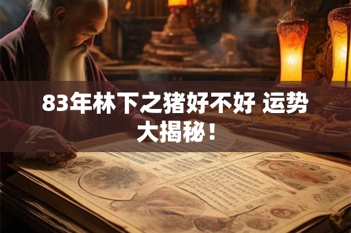 83年林下之猪好不好 运势大揭秘！
