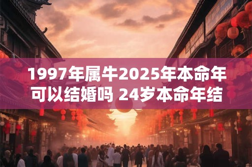 1997年属牛2025年本命年可以结婚吗 24岁本命年结婚好吗