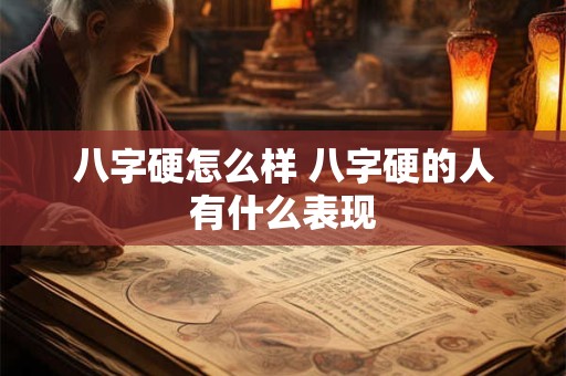 八字硬怎么样 八字硬的人有什么表现
