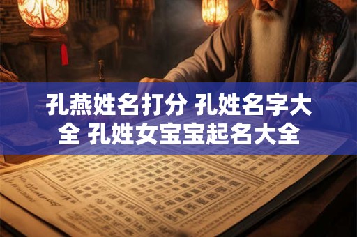 孔燕姓名打分 孔姓名字大全 孔姓女宝宝起名大全