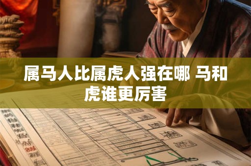 属马人比属虎人强在哪 马和虎谁更厉害