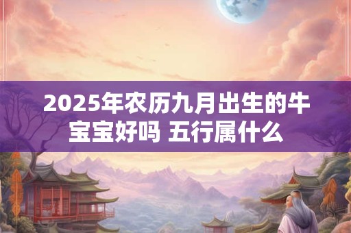 2025年农历九月出生的牛宝宝好吗 五行属什么