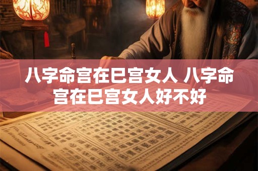 八字命宫在巳宫女人 八字命宫在巳宫女人好不好