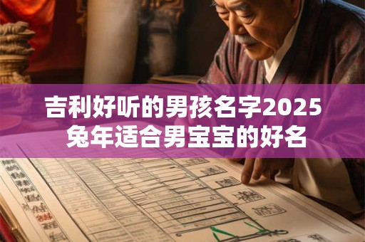 吉利好听的男孩名字2025 兔年适合男宝宝的好名