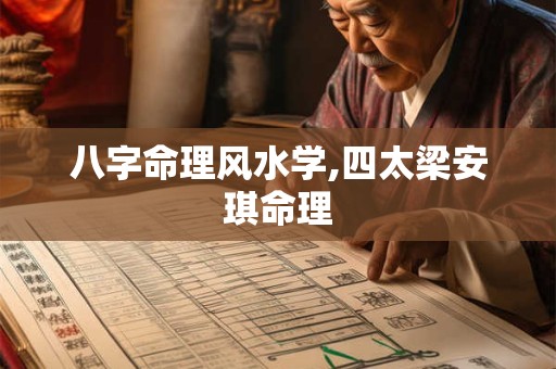 八字命理风水学,四太梁安琪命理