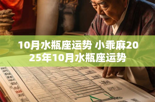 10月水瓶座运势 小乖麻2025年10月水瓶座运势