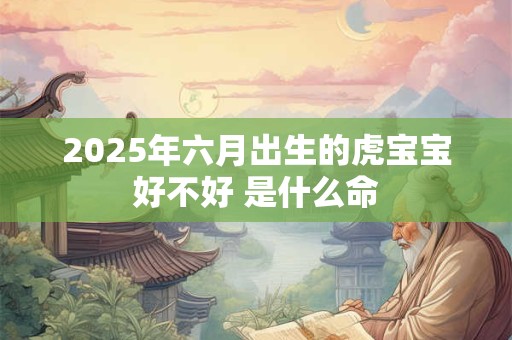 2025年六月出生的虎宝宝好不好 是什么命