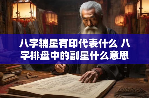 八字辅星有印代表什么 八字排盘中的副星什么意思