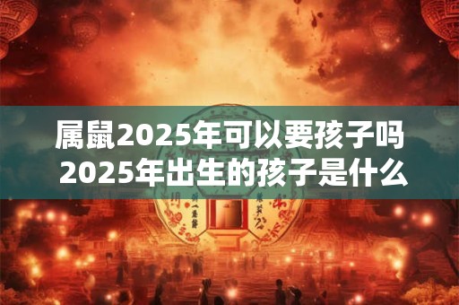 属鼠2025年可以要孩子吗 2025年出生的孩子是什么命