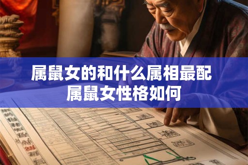 属鼠女的和什么属相最配 属鼠女性格如何