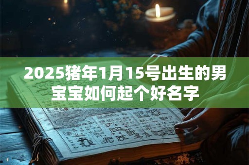 2025猪年1月15号出生的男宝宝如何起个好名字
